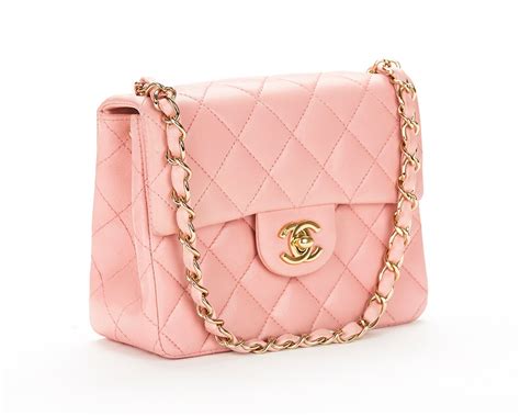 chanel pink vintage bag